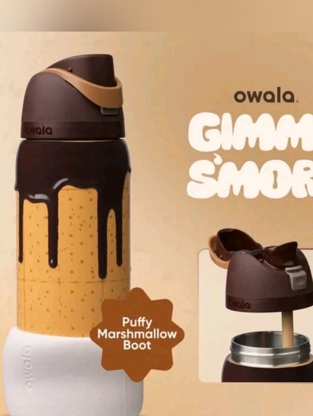 Smores Owala Color Drop 32 Oz NWT - Picture 4 of 5